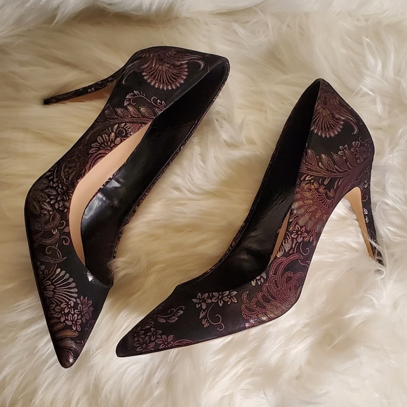 Aldo Uloaviel Black Floral Pumps - size 10 - Picture 11 of 11